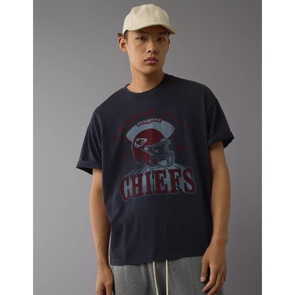 AMERICAN EAGLE Men's AE Boxy NFL Kansas City Chiefs Graphic T-Shirt Size L - Picture 3 of 16